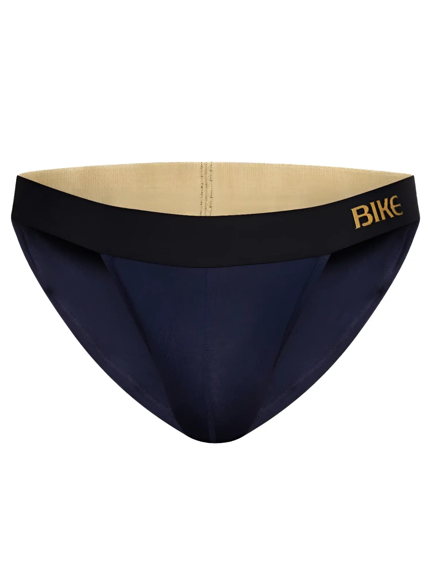 BIKE Athletic BAS331 Active Jock Brief in Navy, front view.