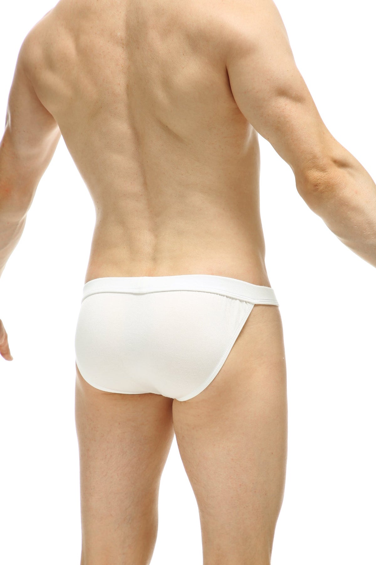 PetitQ Men's Tanga Sillas Organic Bamboo White