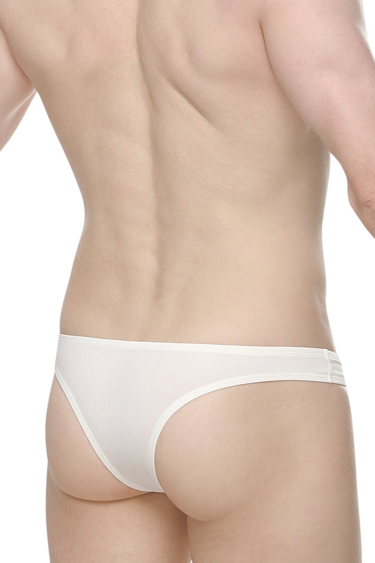 PetitQ Men's Bikini Capri Rib White