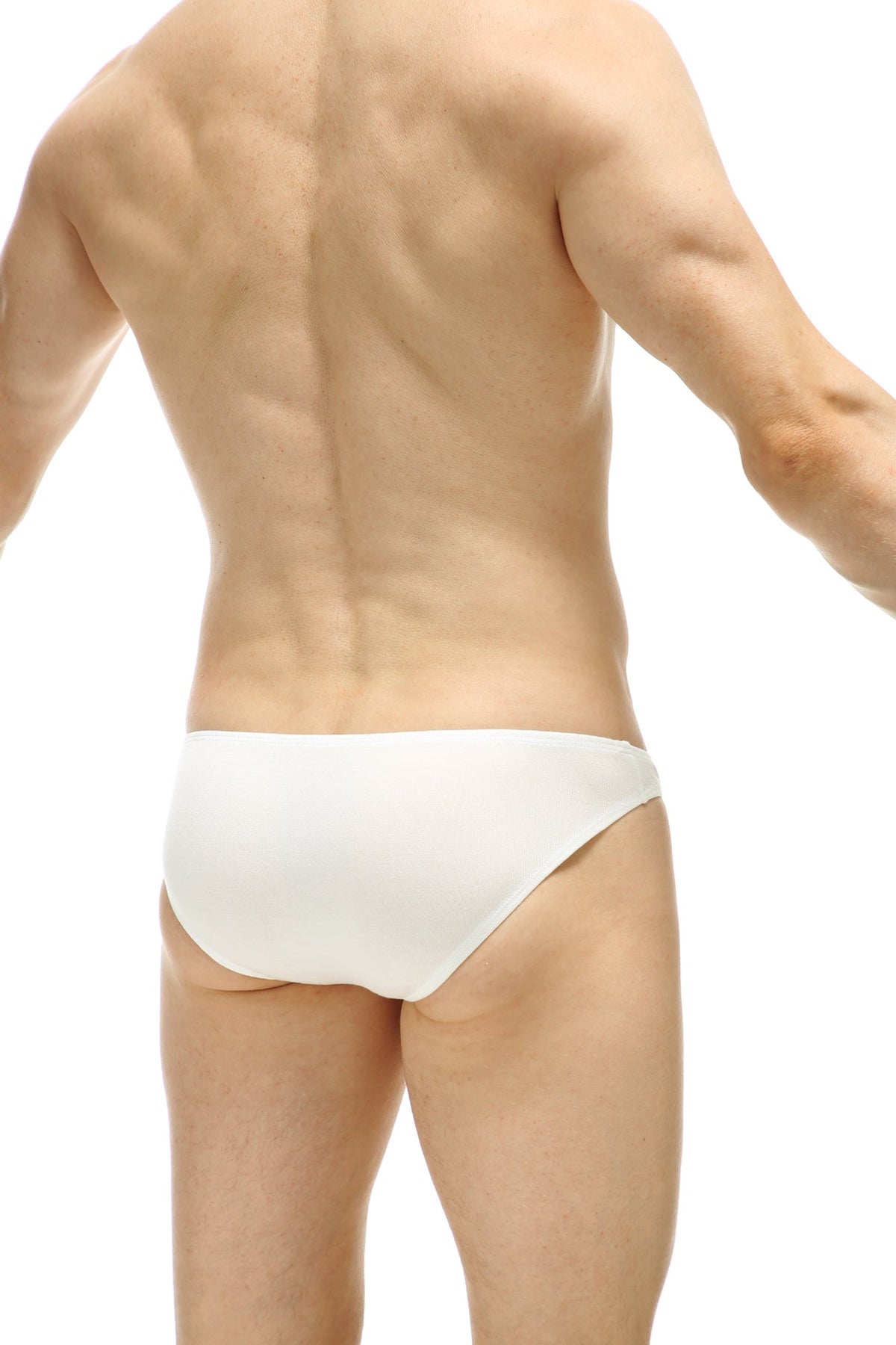 PetitQ Men's Bikini Colline Organic Bamboo White