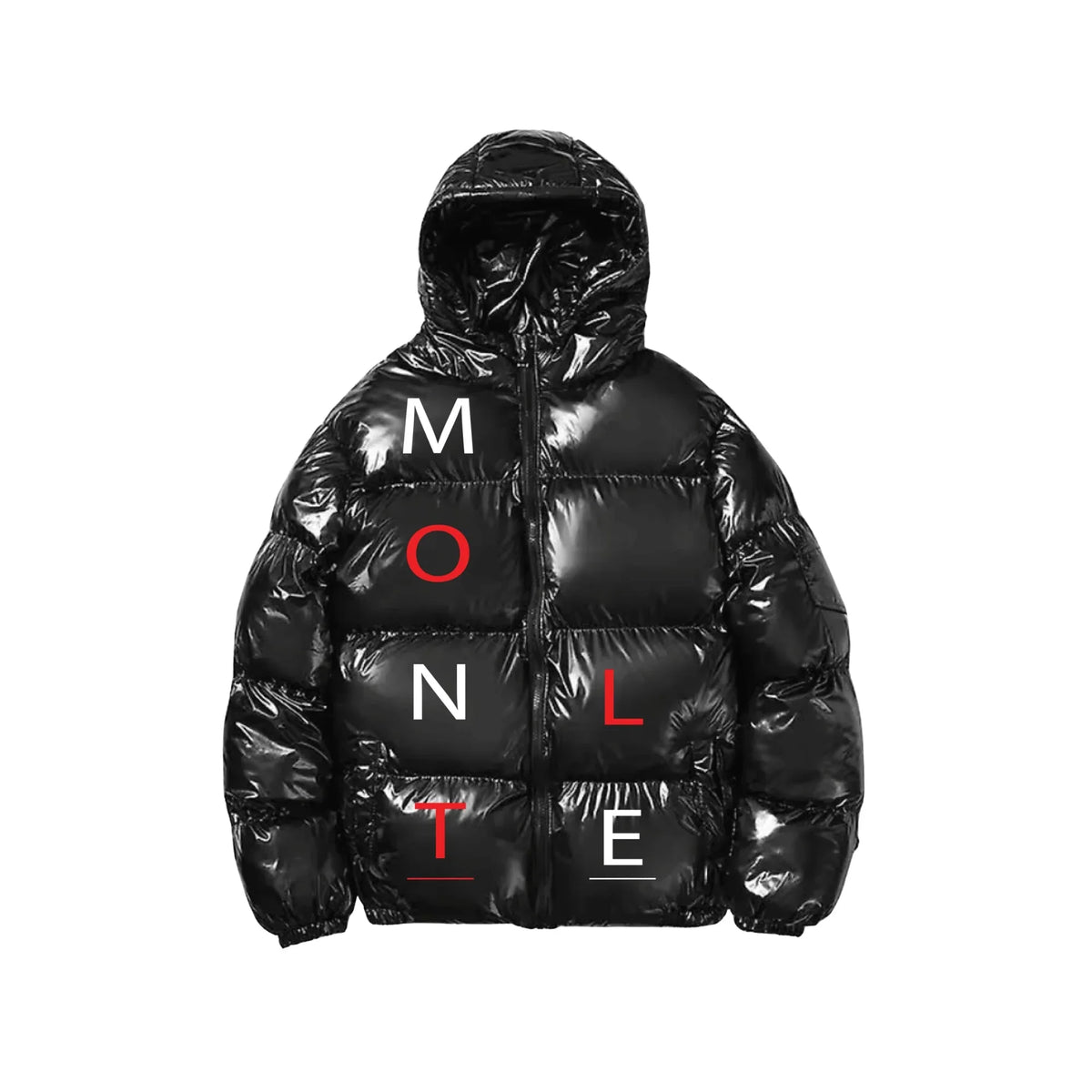 Gloss Black Warm Puffer Jacket