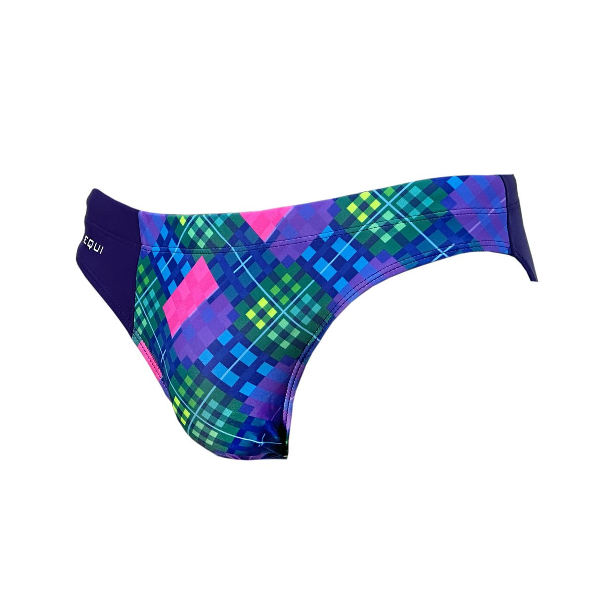 Maris Equi Blue Tartan Men's Swim Briefs