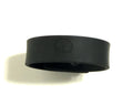 Black silicone wristband with embossed skull design for boneyard silicone cock strap with 3 snap ring in black