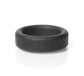 Black silicone boneyard ring 30mm with bone yard engraved on the outer surface