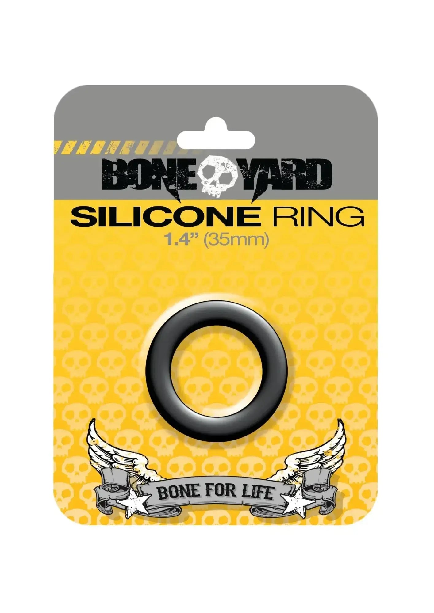 Boneyard boneyard silicone ring 35mm black featuring smooth flexible texture and simple circular design