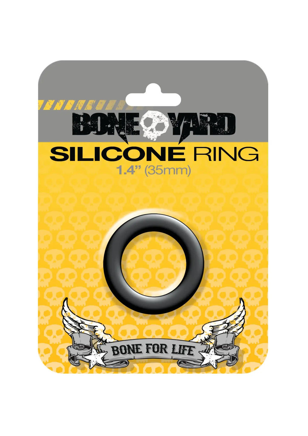 Boneyard boneyard silicone ring 35mm black featuring smooth flexible texture and simple circular design