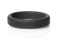 Black boneyard silicone ring 45mm showing back side with bone yard engraving inside the band