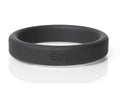 Black silicone boneyard boneyard ring 50mm with number 50 engraved on inner surface visible from back side