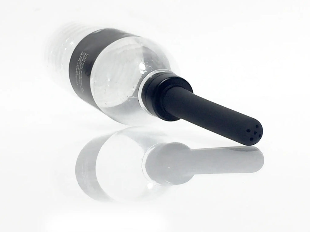 Boneyard the skwert 5 pc douche kit clear plastic bottle with black cap and nozzle for easy pouring