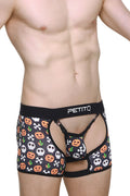 PetitQ Men's Boxer String Garter Angy Halloween