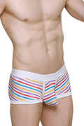 PetitQ Men's Boxer Brief Chill Candy Stripes Full Coverage