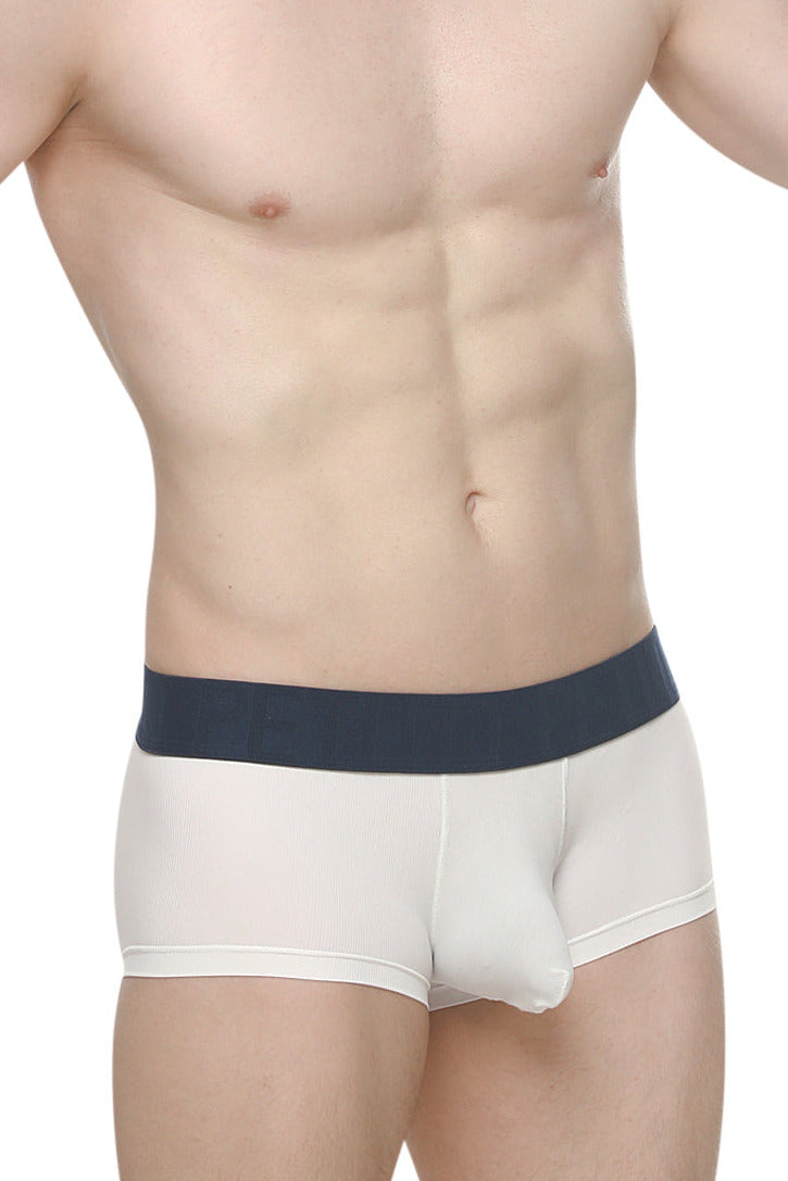 PetitQ Men's Boxer Chillax Rib White