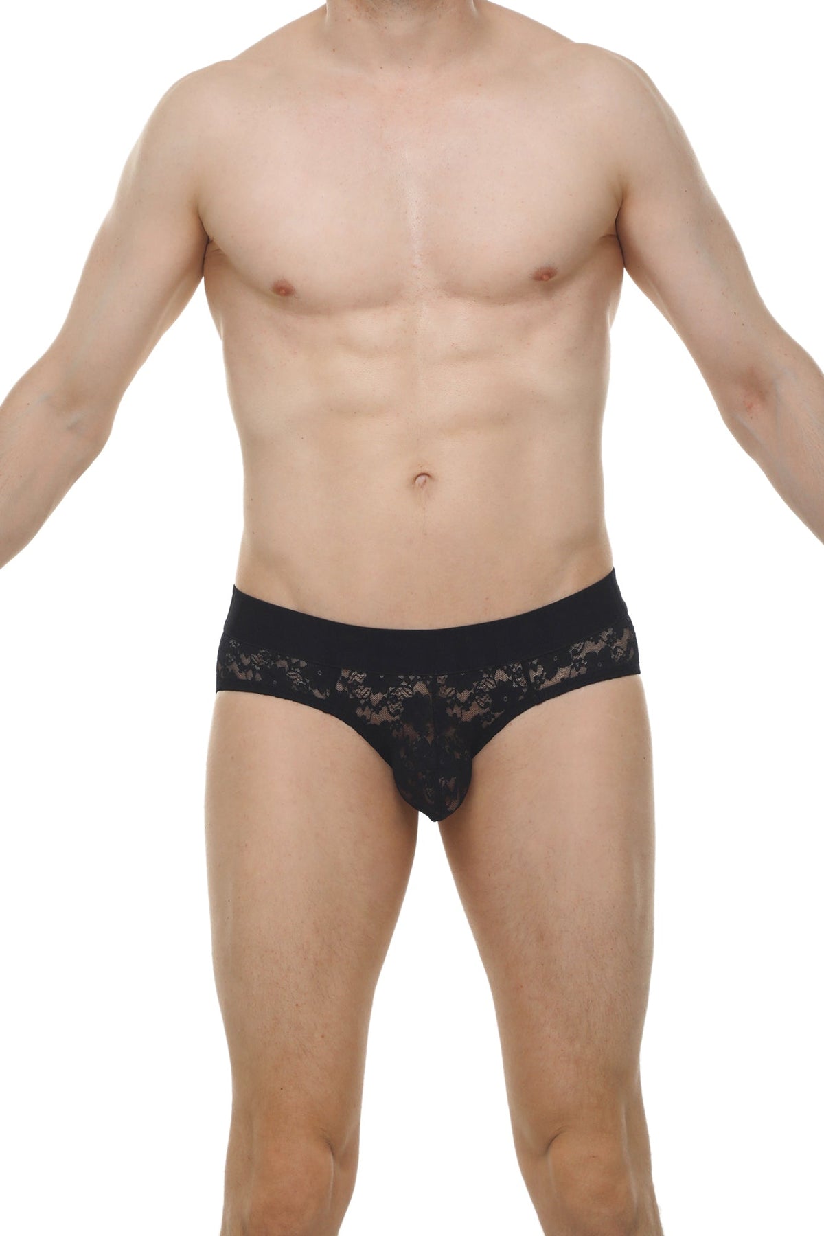 PetitQ Brief Dome Lace Black