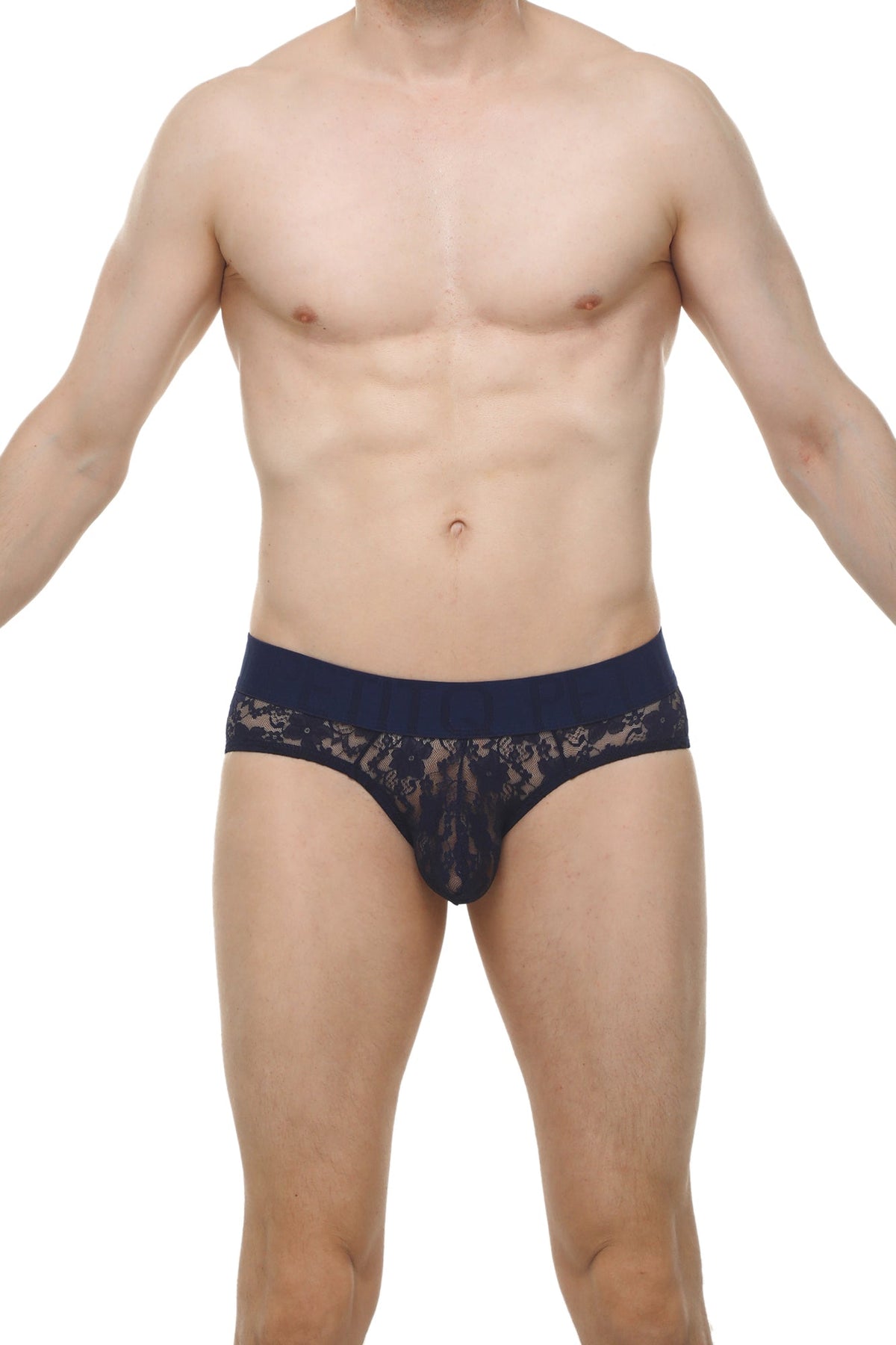PetitQ Brief Dome Lace Navy