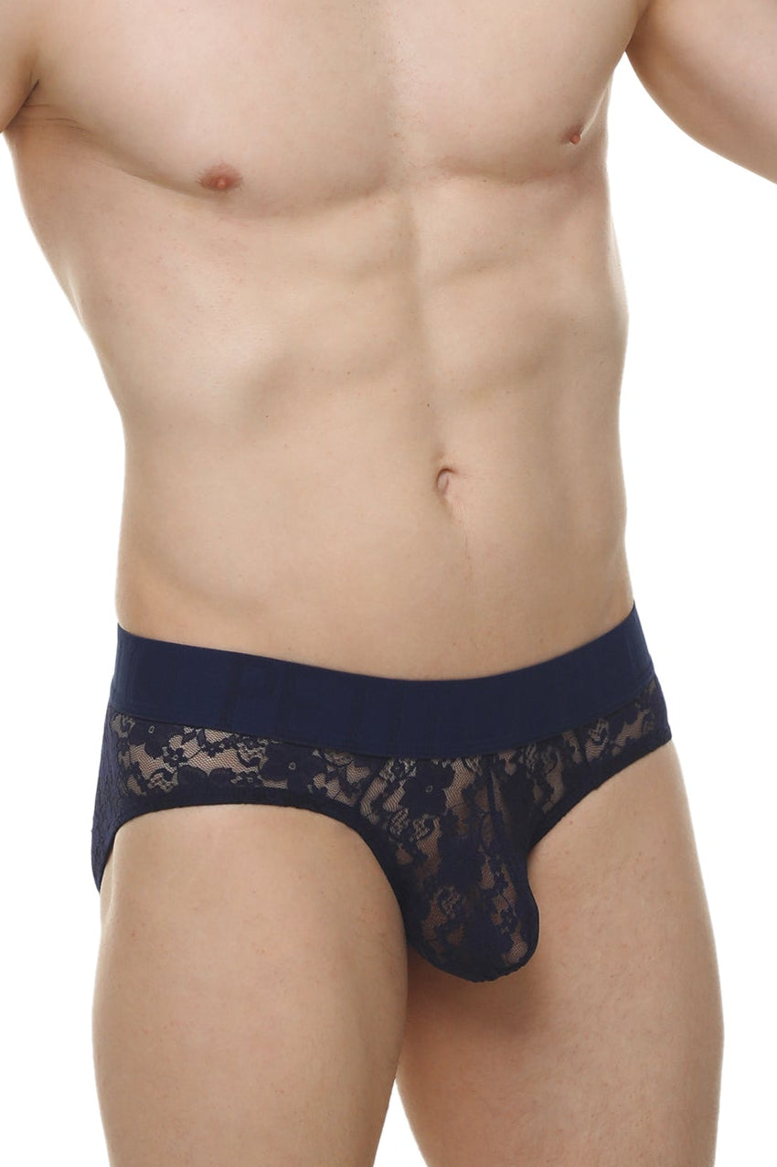 PetitQ Brief Dome Lace Navy