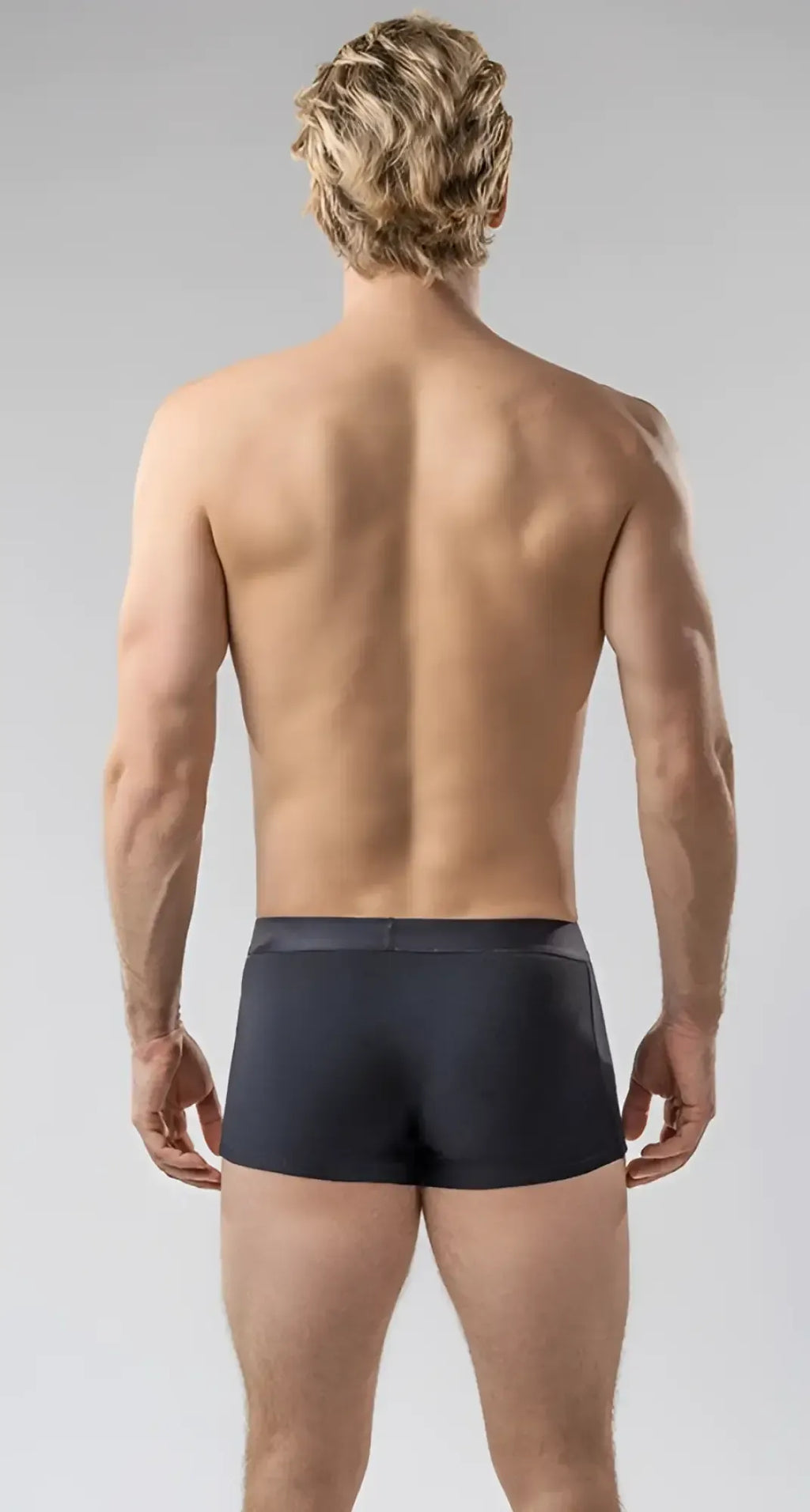 Dark navy brief trunks boxer briefs with a smooth fitted design made for comfortable everyday wear