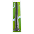 Black plastic brutus 30cm silicone anal depth trainer with tapered elongated design and flared base