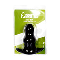 Black silicone ergonomic tunnel plug model ergo bum by brutus designed for comfort in xxl size