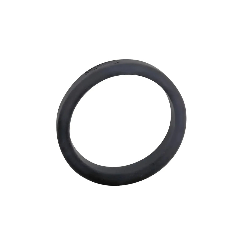Black silicone Brutus flat slick cock ring 40mm with smooth matte finish for comfortable wear