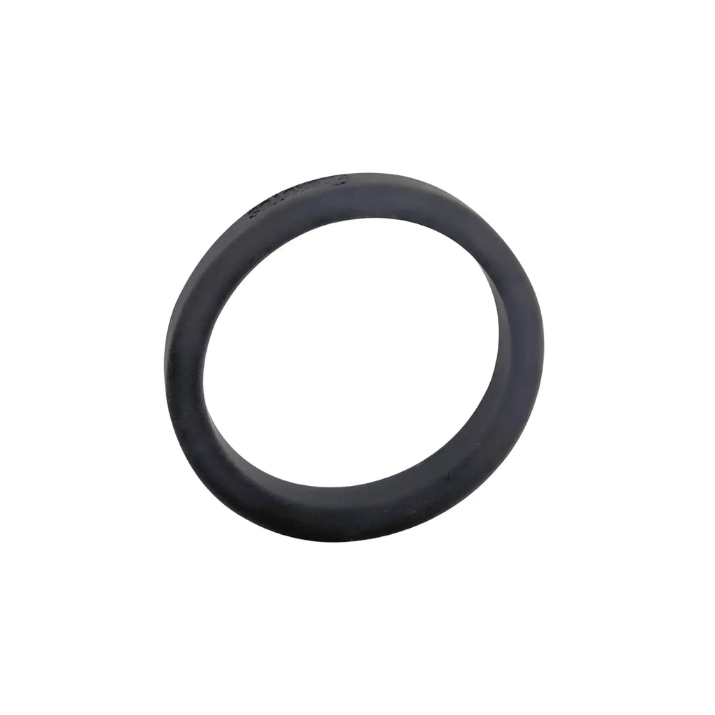 Black silicone Brutus flat slick cock ring 40mm with smooth matte finish for comfortable wear