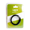Black silicone cock ring branded Brutus with a 45mm diameter for enhanced pleasure and flat slick design