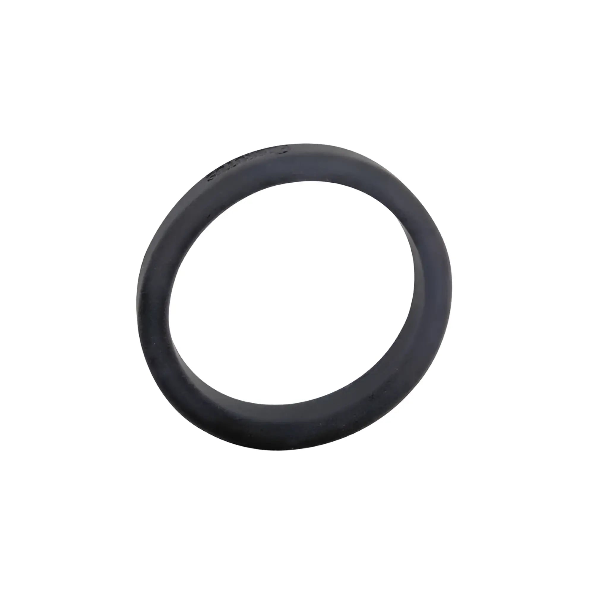 Black silicone cock ring brutus flat slick with smooth matte finish 45mm for comfortable wear