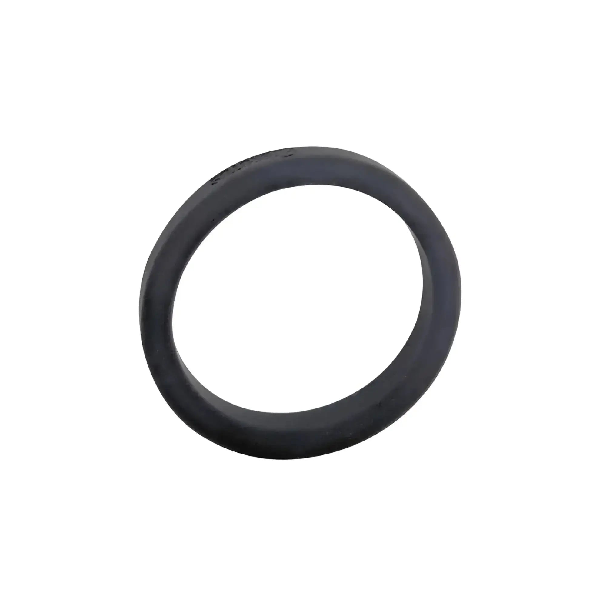 Black silicone cock ring brutus flat slick with smooth matte finish and 50mm size for comfortable wear