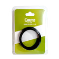 Brutus Brutus flat slick black silicone cock ring with a 55 mm diameter and smooth flat design