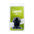 Black brutus gobbler silicone tunnel plug small size designed for stretched piercings in durable silicone material