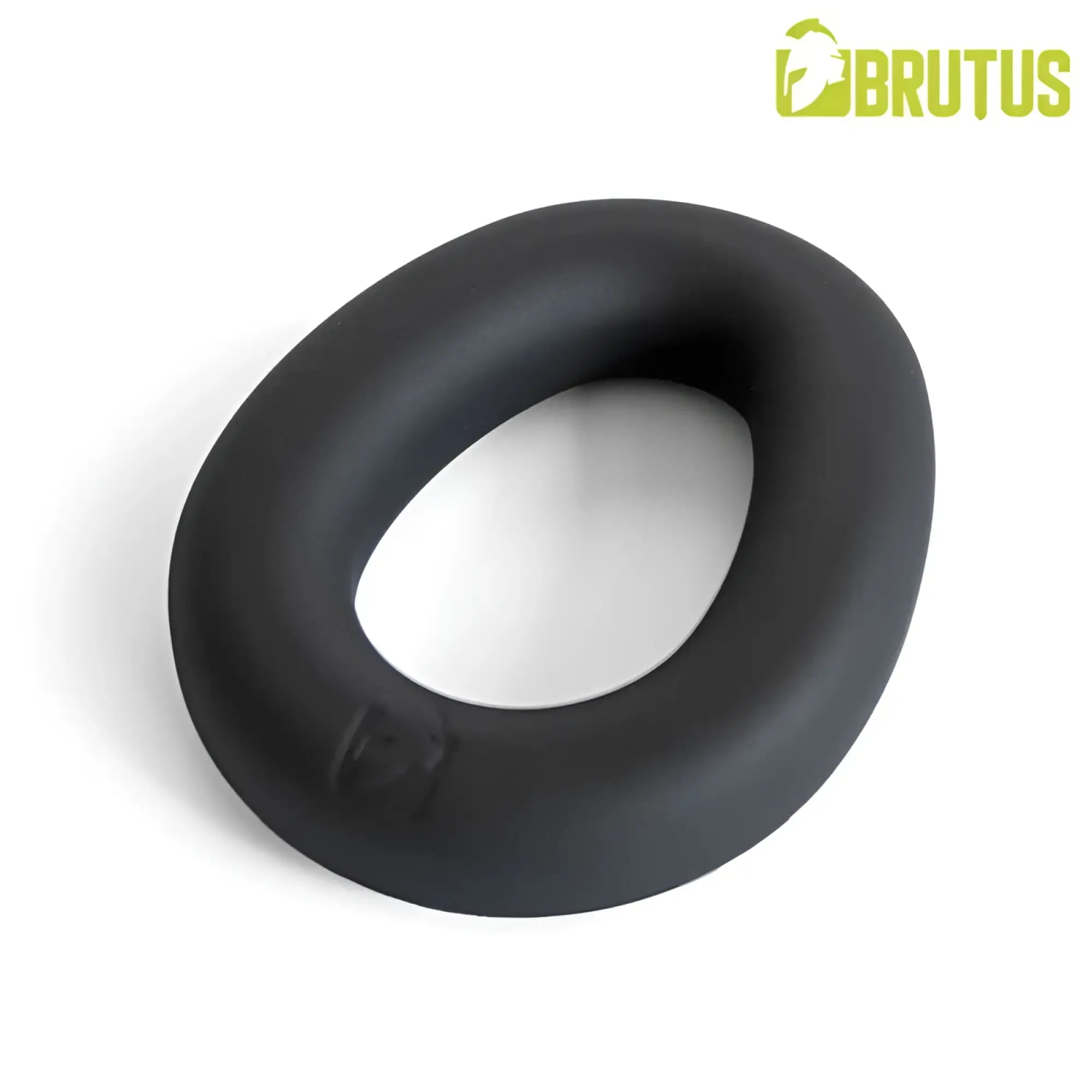 Black hypersoft silicone ergo cockring by brutus designed for comfort and durability