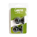 Black silicone nipple suckers in brutus brand packaging designed for gentle suction and nipple stimulation