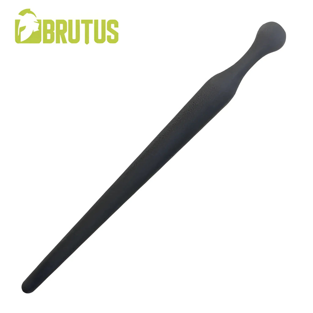 Black silicone anal plug by brutus pee hole sound plug designed for comfortable urethral play and stimulation