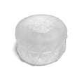 Translucent white silicone ballstretcher ring with geometric embossed patterns brutus silasoft ice