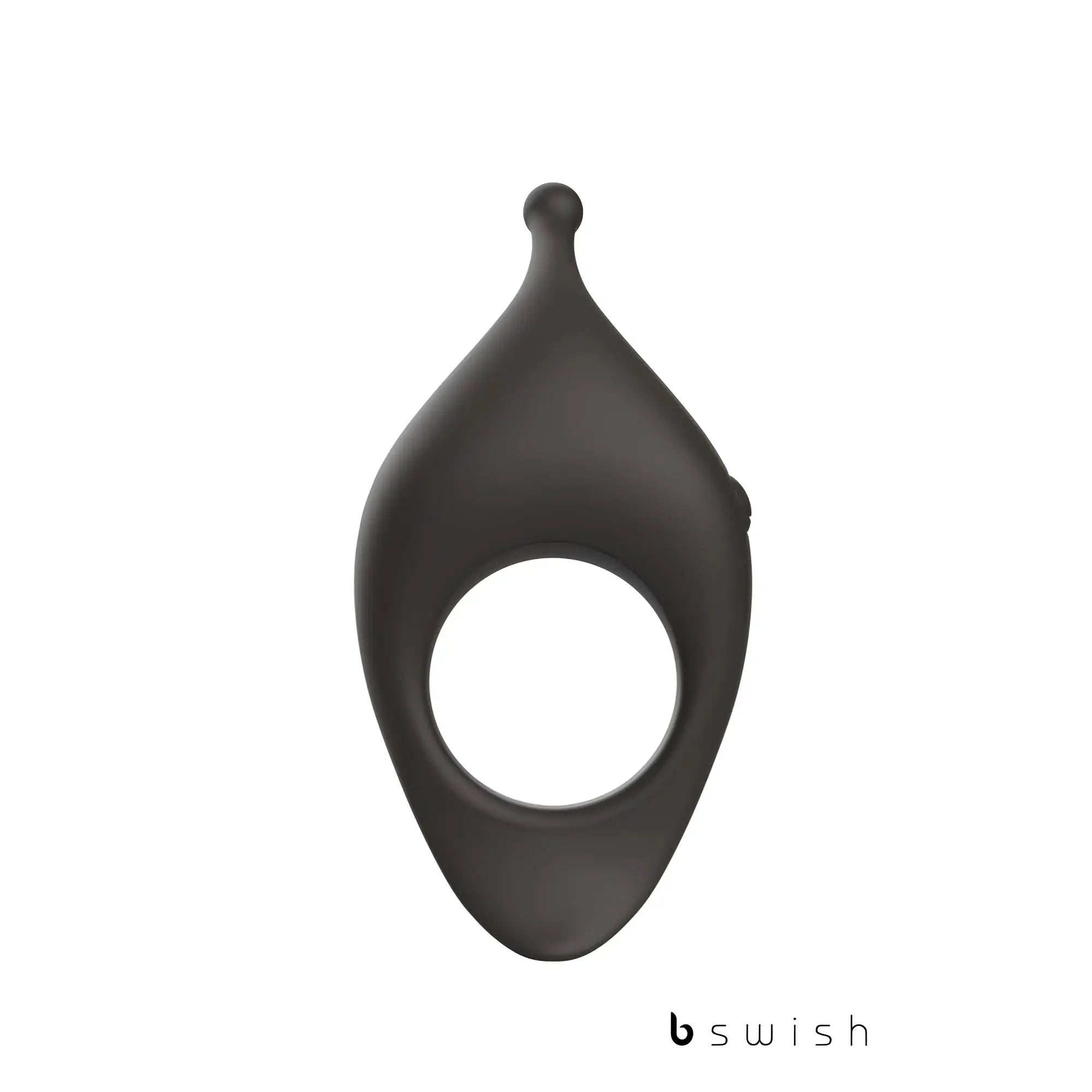 Bswish Bcharmed Rhythm Infinite Deluxe black silicone ring with black matte finish smooth rounded ergonomic contours