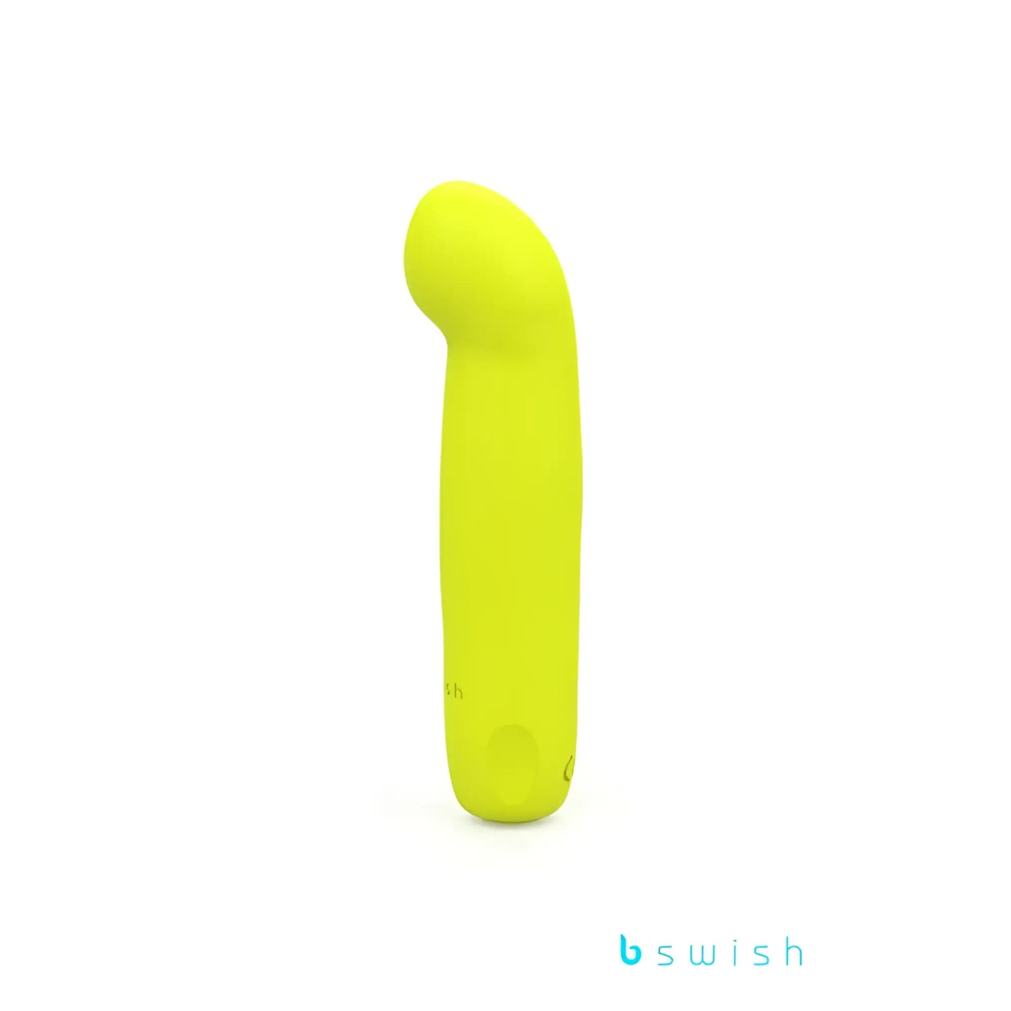 A sleek lime green silicone vibrato bswish bcute curve infinite classic citrus yellow with smooth curved design and subtle branding
