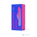 Bswish bwild bunny classic vibrating rabbit in vibrant blue and pink gradient packaging with playful iconography