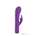 Bswish bwild bunny infinite deluxe purple silicone rabbit-shaped vibrator with smooth matte finish and ergonomic design