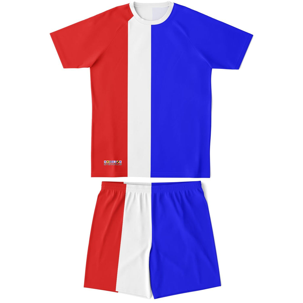 Maris Equi Men's Signals "THREE" Nautical Inspired Shorts And Top Set