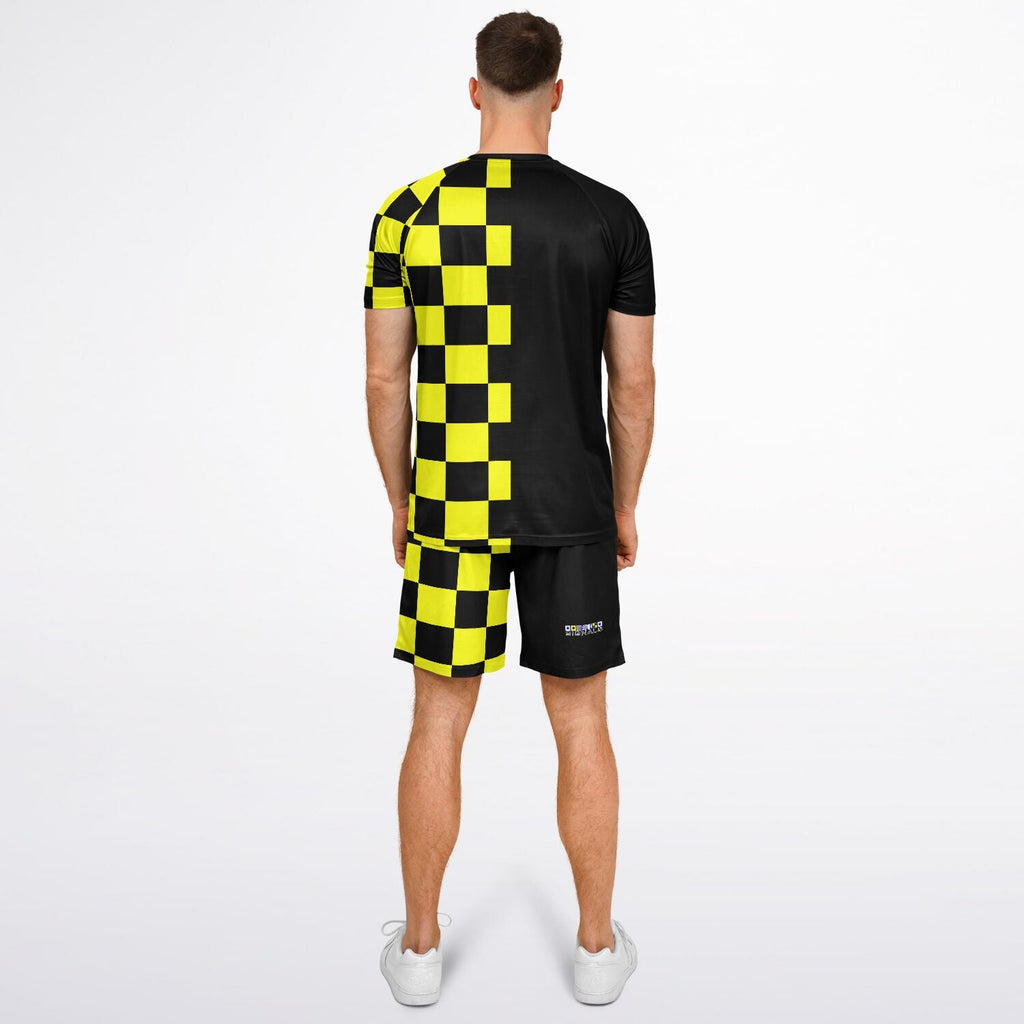 Maris Equi Men's Signals "STOP" Nautical Flag Inspired Shorts And Top Set