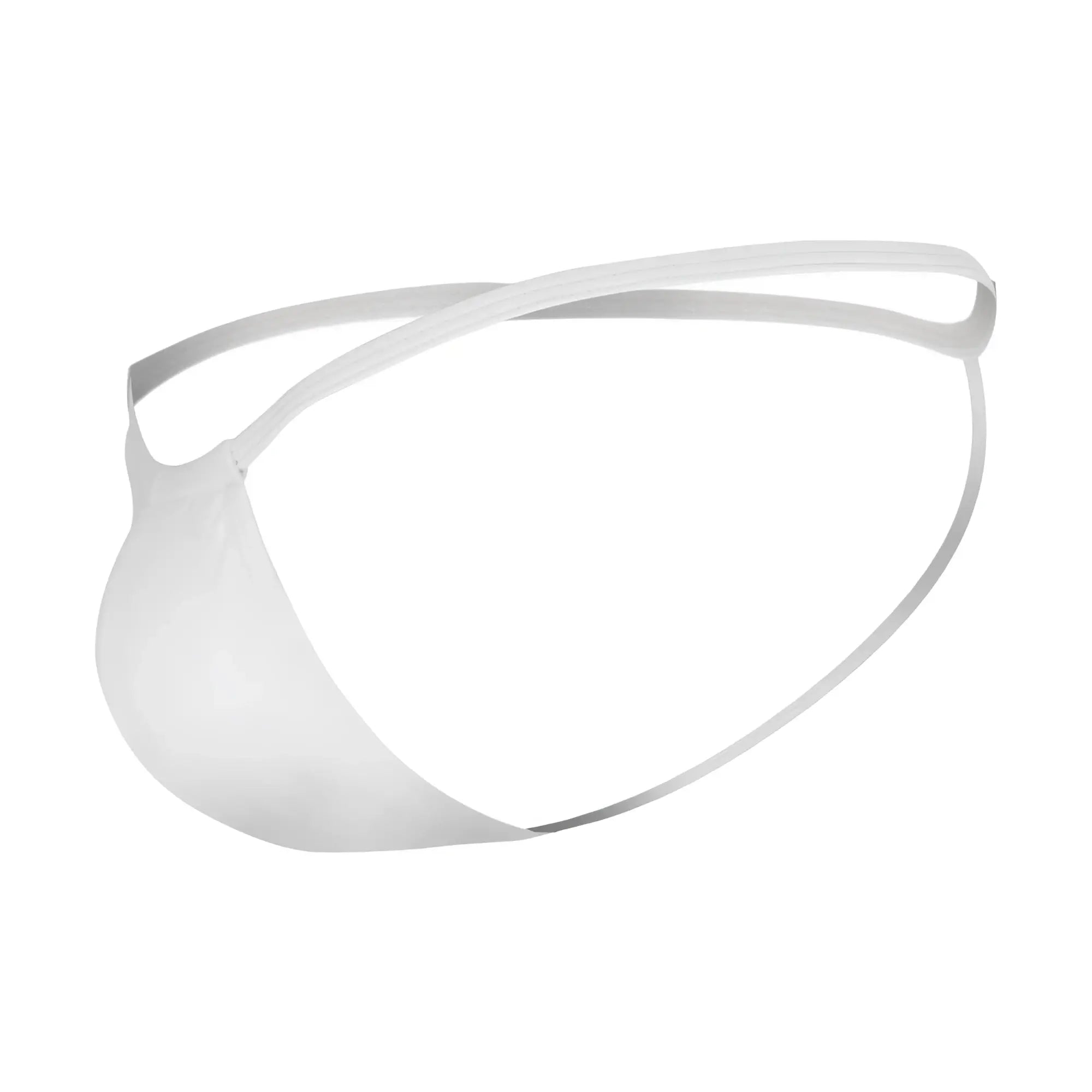 White CandyMan 9586 thong made of smooth stretchy fabric with a minimalist sleek modern design