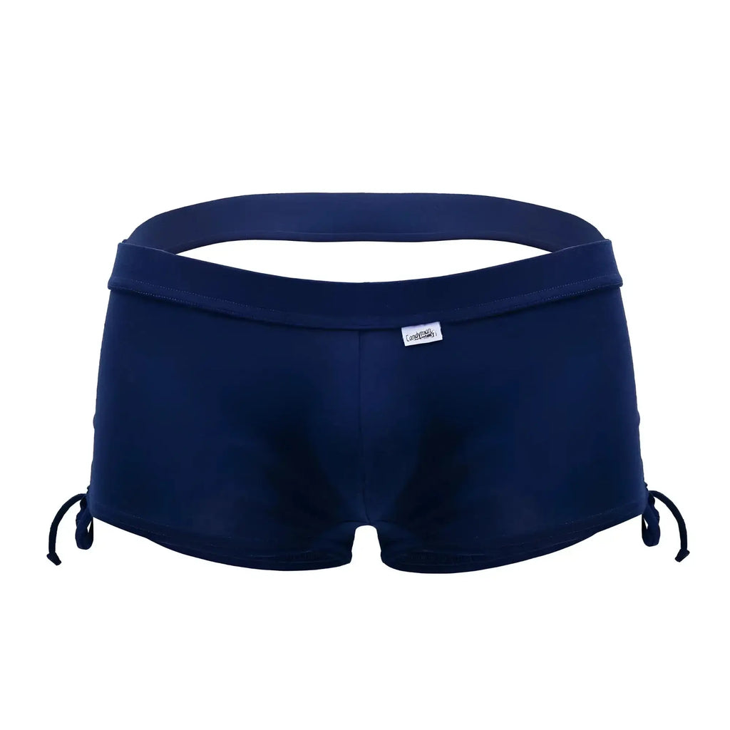 Navy cotton briefs with side ties and a small brand tag on the waistband candyMan 99602X lounge pajama shorts