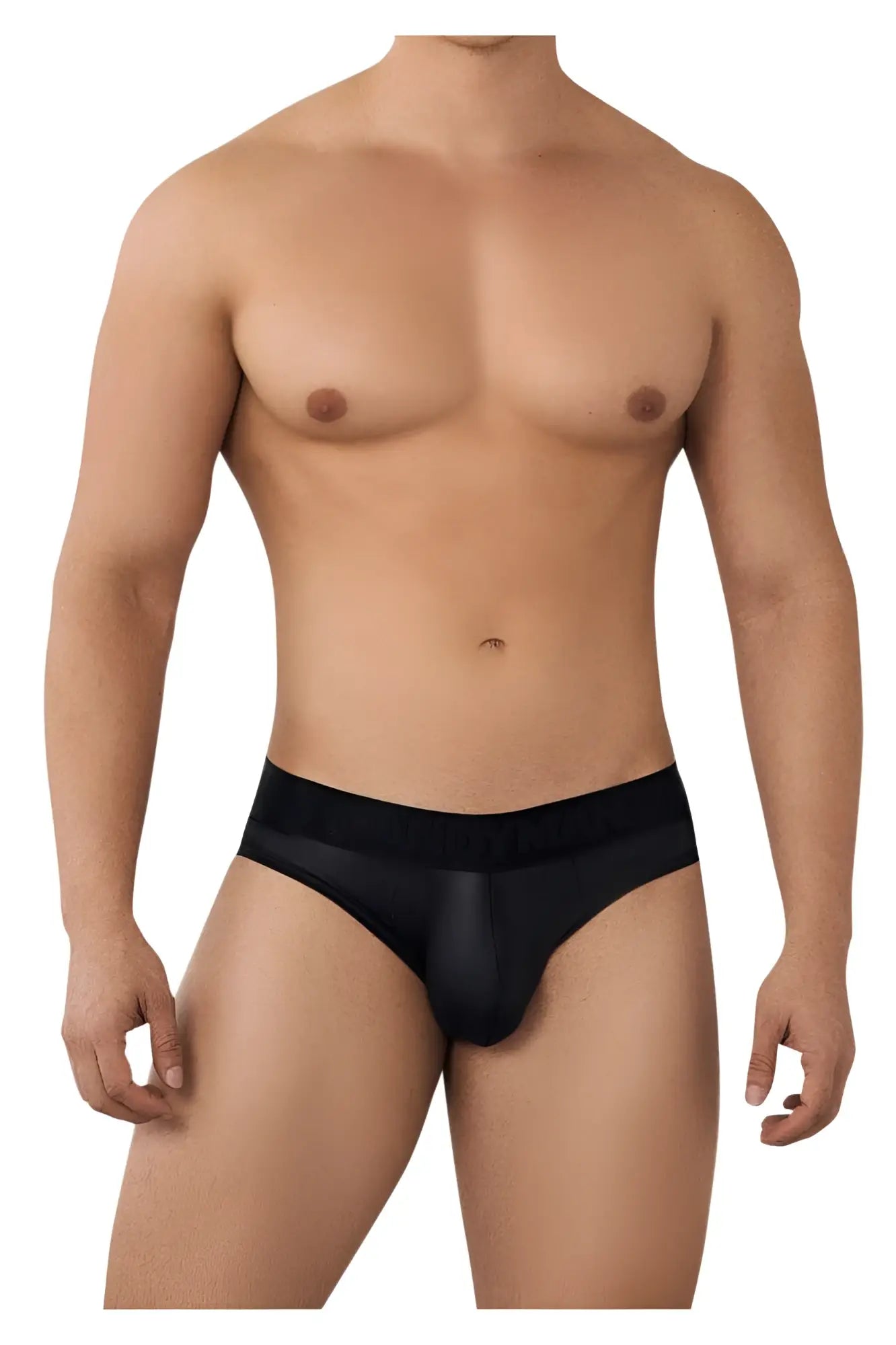 Candyman 99641 shorty briefs in black with solid waistband and breathable mesh fabric for comfortable wear