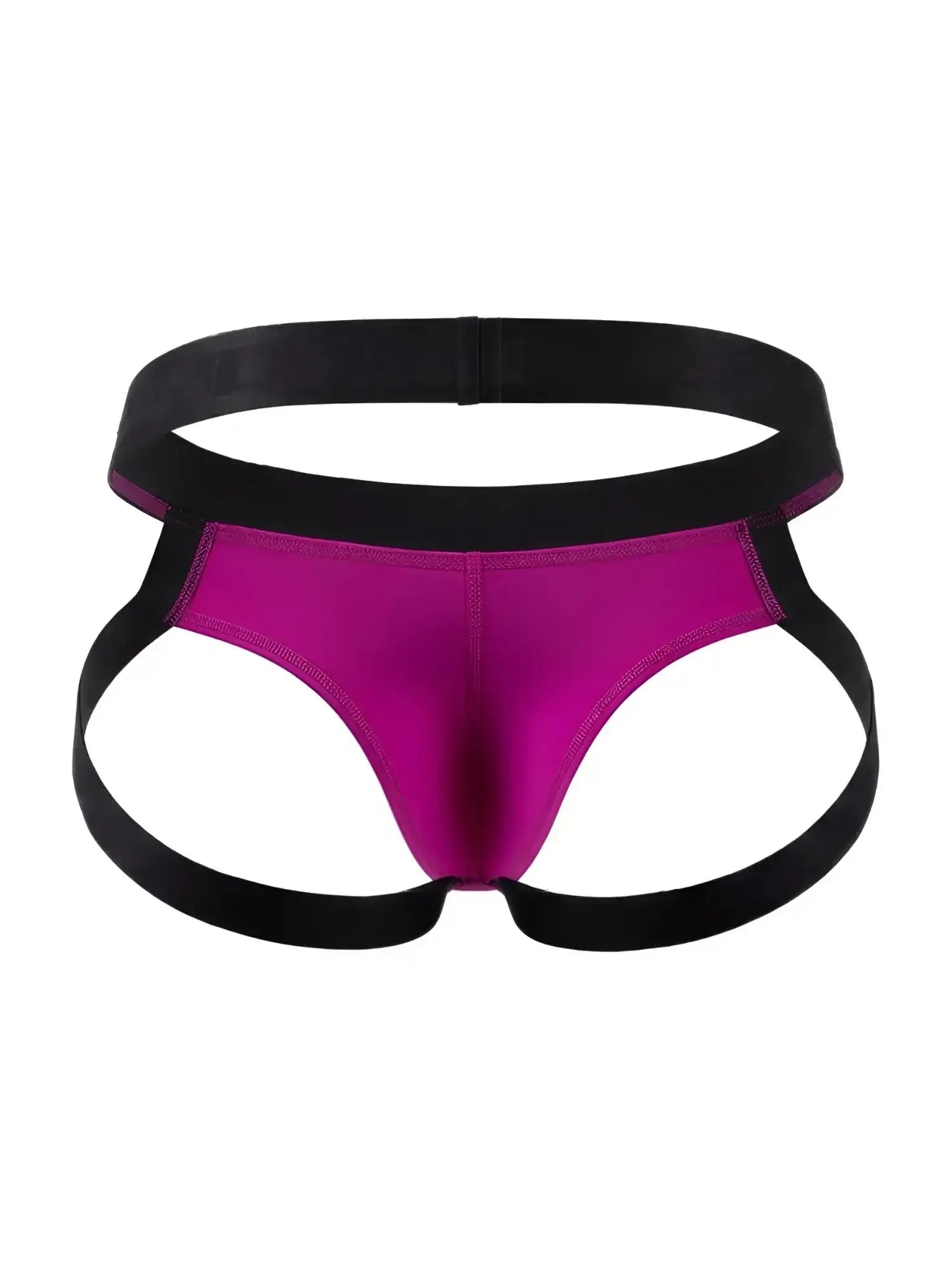 Front view of CandyMan 99925 jockstrap in magenta.