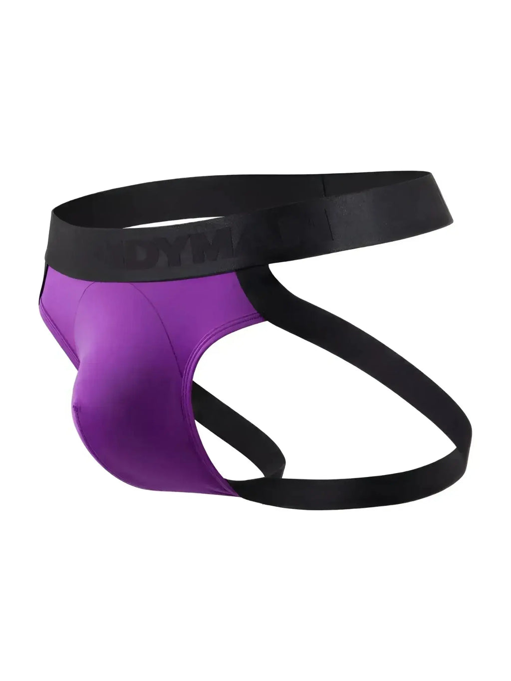 CandyMan 99925 Jockstrap in Orchid, side profile view of the backless men's underwear.