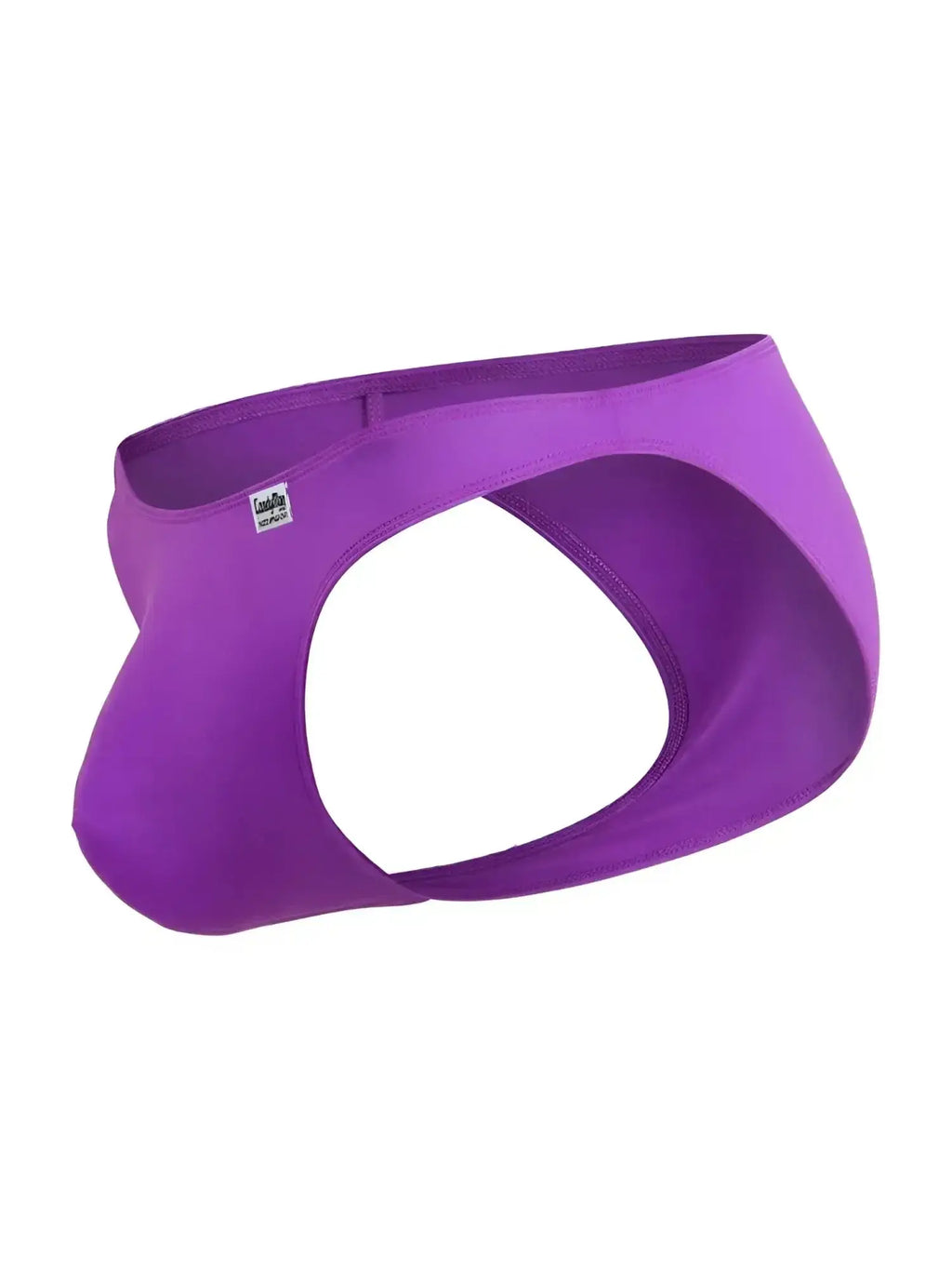 CandyMan 99928 bikini in orchid, side angle view of the men’s underwear.