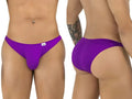 CandyMan 99928 bikini in orchid, shown in front and back studio views.