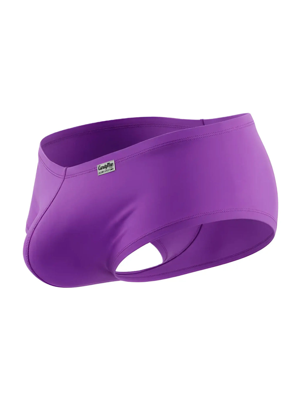 CandyMan 99943 orchid-colored trunks with a contour pouch and small branded logo tab on the waistband.