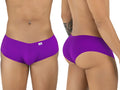 CandyMan orchid-colored trunks, showing front and back views with a sleek, minimalist design and small logo label.
