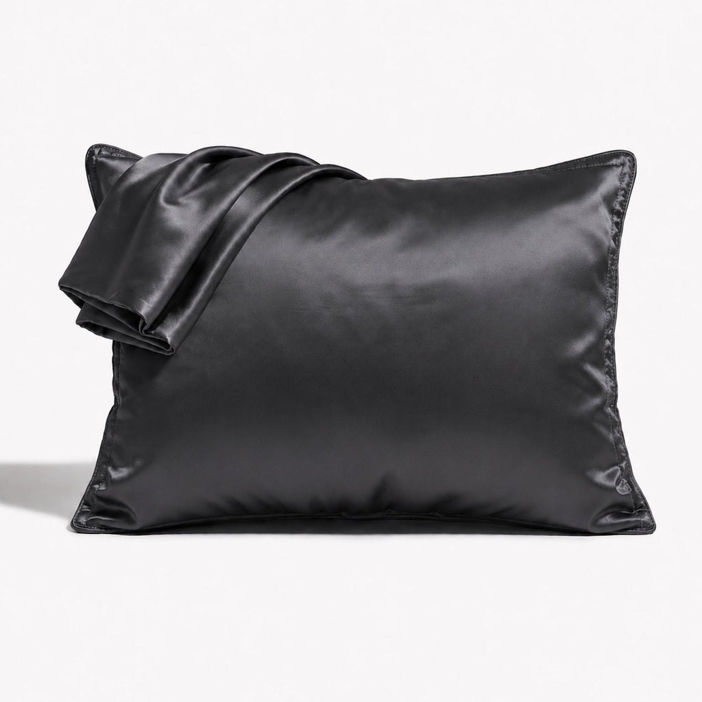 Satin Pillowcase Set - Charcoal