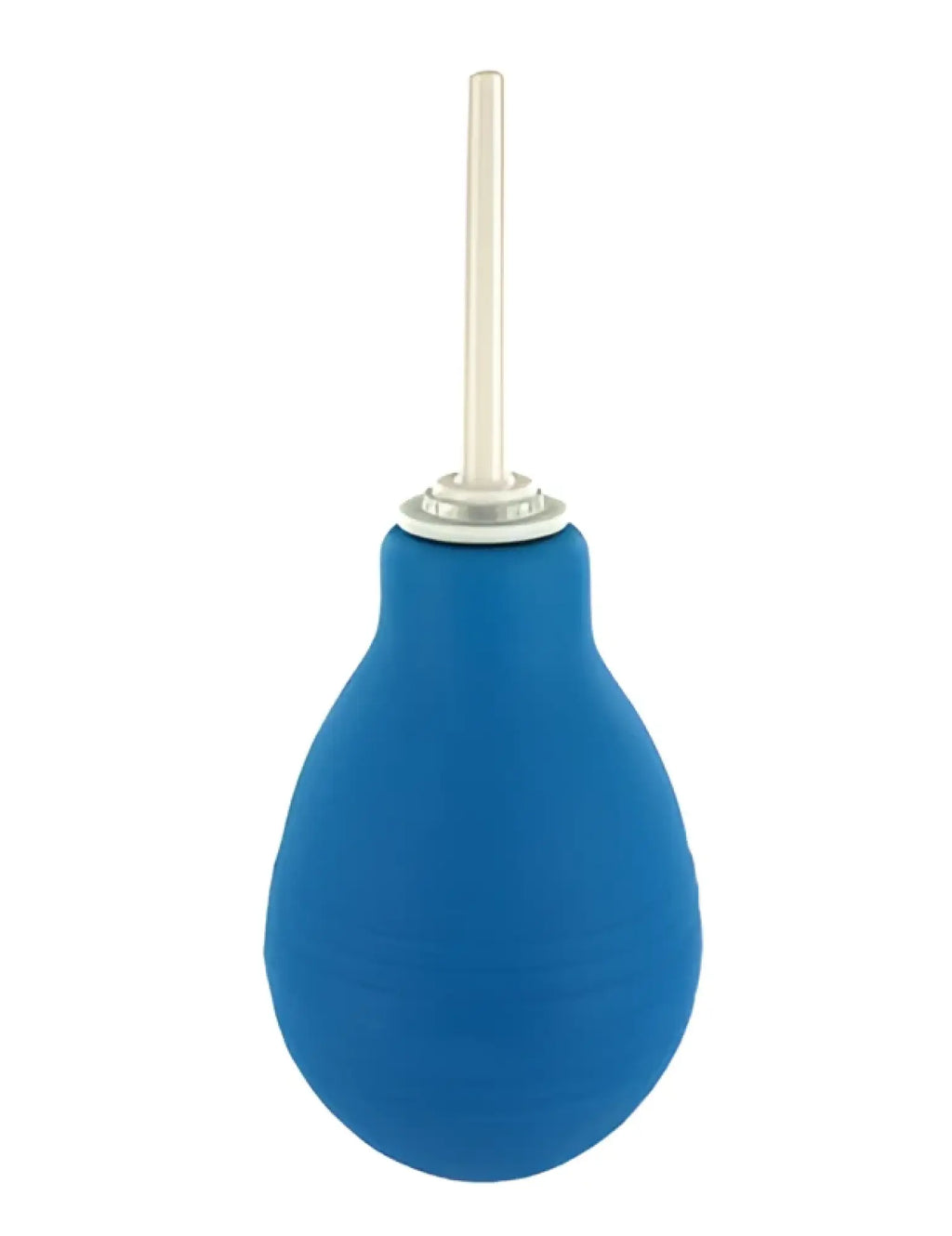 Cleanstream bulb anal clean enema with a blue rubber bulb, clear plastic tube, and silver metal tip for hygiene use